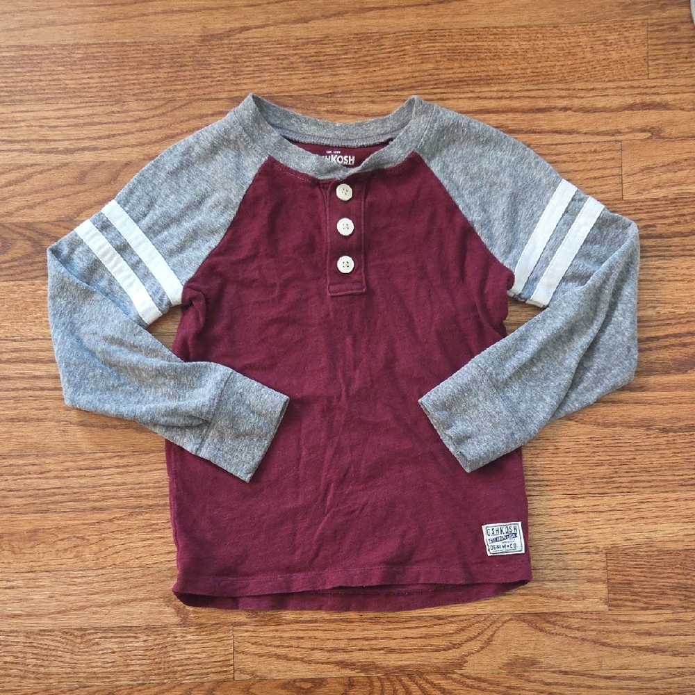 3/$15 OshKosh Maroon Henley (6)